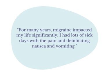 the impact of migraine graphic text image 2