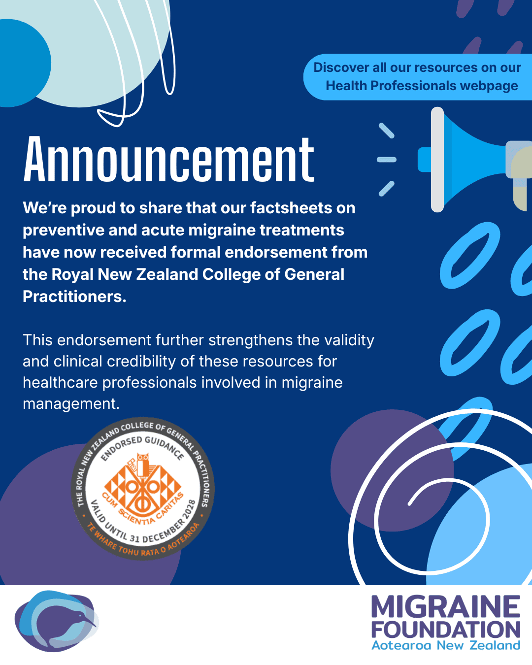 HCP factsheets endorsed